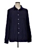 Unbranded 100% Polyester Solid Blue Purple Long Sleeve Blouse Size XL - photo 1