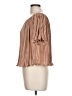 Shein 100% Polyester Tan Short Sleeve Blouse Size L - photo 5