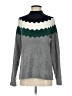 Talbots Chevron-herringbone Gray Turtleneck Sweater Size S - photo 1