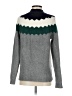 Talbots Chevron-herringbone Gray Turtleneck Sweater Size S - photo 2