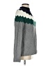 Talbots Chevron-herringbone Gray Turtleneck Sweater Size S - photo 4