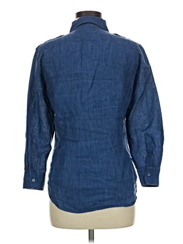 Lauren by Ralph Lauren 3/4 Sleeve Button-Down Shirt (view 2)