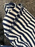Ella Moss Stripes Gray Short Sleeve T-Shirt Size L - photo 8