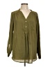 ModCloth 100% Polyester Green Long Sleeve Blouse Size L - photo 1
