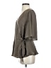 Doe & Rae 100% Polyester Gray 3/4 Sleeve Blouse Size S - photo 5