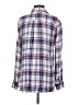 Supply & Demand 100% Rayon Plaid Blue Long Sleeve Button-Down Shirt Size XS - photo 2