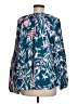 Lilly Pulitzer 100% Polyester Teal Long Sleeve Blouse Size M - photo 2