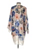 Woven Heart 100% Polyester Blue Kimono Size S - photo 2