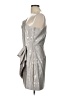 Saylor 100% Polyester Metallic Silver Cocktail Dress Size L - photo 5