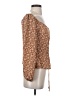 Unbranded 100% Rayon Brown 3/4 Sleeve Blouse Size S - photo 4
