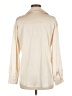 Chigant Metallic Ivory Long Sleeve Blouse Size M - photo 2