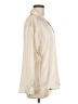 Chigant Metallic Ivory Long Sleeve Blouse Size M - photo 4