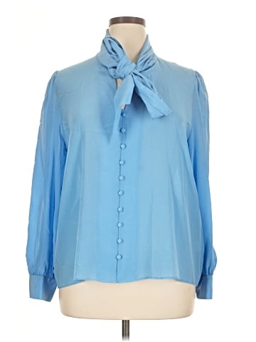 oliver Long Sleeve Silk Top (view 1)