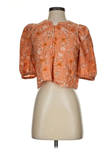 a.n.a. A New Approach Short Sleeve Blouse (view 1)