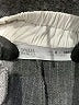 Zara 100% Cotton Houndstooth Gray Casual Pants Size 9 - photo 3