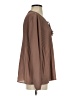 DR2 100% Polyester Brown Long Sleeve Blouse Size S - photo 4