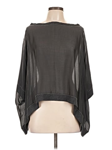 Brunello Cucinelli 3/4 Sleeve Silk Top (view 1)