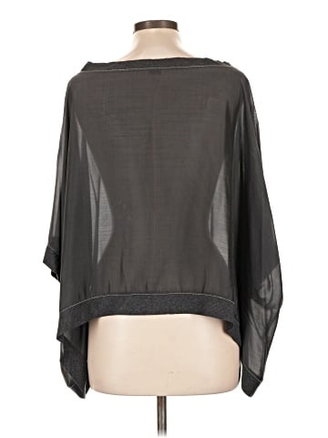 Brunello Cucinelli 3/4 Sleeve Silk Top (view 2)