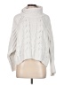 Moon & Madison 100% Polyester White Turtleneck Sweater Size M - photo 1