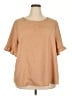 Emery Rose 100% Polyester Tan Short Sleeve Blouse Size 3X - photo 1