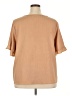 Emery Rose 100% Polyester Tan Short Sleeve Blouse Size 3X - photo 2