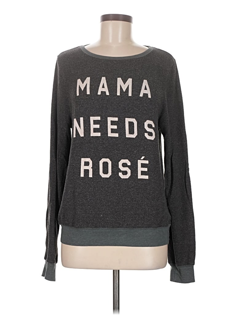 Pre-owned Wildfox Pullover Sweater In Gray
