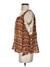 Biographie 100% Rayon Brown 3/4 Sleeve Blouse Size S - photo 5