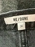 RE/DONE 100% Cotton Black Denim Shorts Size 24 waist - photo 3