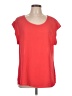 DR2 100% Polyester Red Short Sleeve Top Size L - photo 1