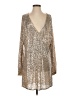 Winona 100% Polyester Metallic Silver Cocktail Dress Size XS - photo 1