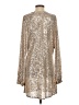 Winona 100% Polyester Metallic Silver Cocktail Dress Size XS - photo 2