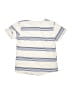 Volcom 100% Cotton Stripes Ivory Short Sleeve Henley Size 6 - photo 2