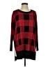 New Directions 100% Rayon Plaid Red Pullover Sweater Size S - photo 1