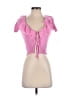 Zara Pink Short Sleeve Top Size S - photo 1