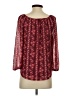 A. Byer Burgundy 3/4 Sleeve Blouse Size S - photo 2