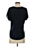 Ann Taylor LOFT 100% Polyester Black Short Sleeve Top Size S (petite) - photo 2