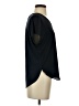 Ann Taylor LOFT 100% Polyester Black Short Sleeve Top Size S (petite) - photo 4