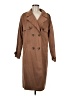 Love for Humanity 100% Polyester Brown Trenchcoat Size M - photo 1