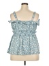 Torrid Blue Sleeveless Blouse Size 2X Plus (2) - photo 2