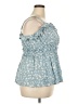 Torrid Blue Sleeveless Blouse Size 2X Plus (2) - photo 4