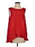 Signature 100% Polyester Red Sleeveless Blouse Size M - photo 1