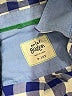 Mini Boden 100% Cotton Checkered-gingham Blue Long Sleeve Button-Down Shirt Size 9 - photo 3