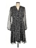 MSK 100% Polyester Polka Dots Black Casual Dress Size 10 - photo 1