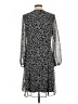 MSK 100% Polyester Polka Dots Black Casual Dress Size 10 - photo 2