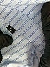 Unbranded Stripes Blue Long Sleeve Button-Down Shirt Size L - photo 7