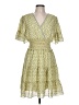 Max Studio Paisley Yellow Casual Dress Size L - photo 1