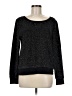 Kate Hill Metallic Black Pullover Sweater Size M - photo 1