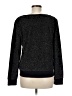 Kate Hill Metallic Black Pullover Sweater Size M - photo 2