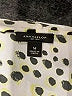 Ann Taylor 100% Polyester Polka Dots Yellow Short Sleeve Blouse Size M - photo 7