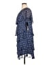 Ignite Evenings 100% Polyester Polka Dots Blue Casual Dress Size 14 (petite) - photo 5